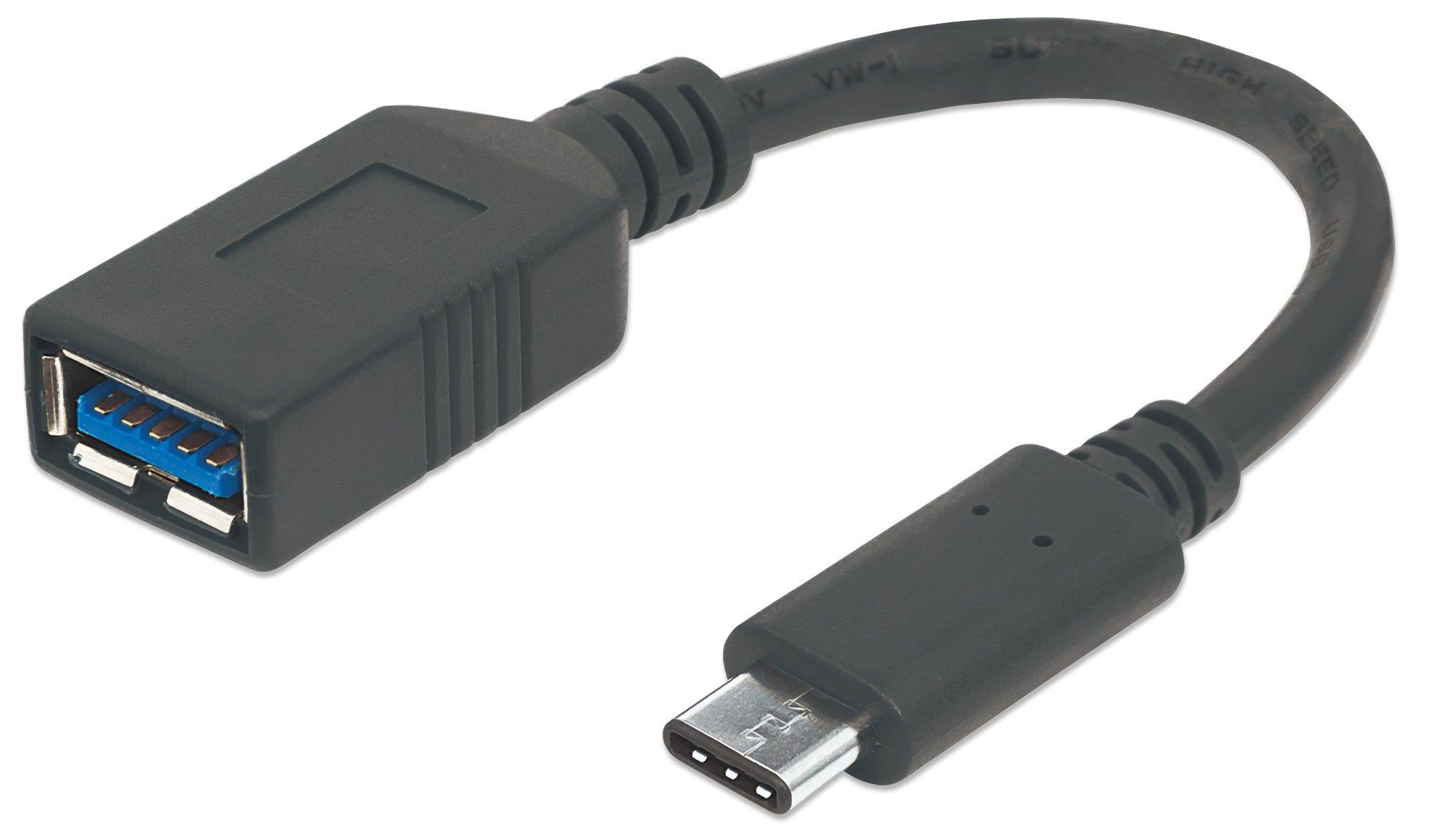 StarTech USB adapteris Manhattan USB-C - USB Juodas (355285)
