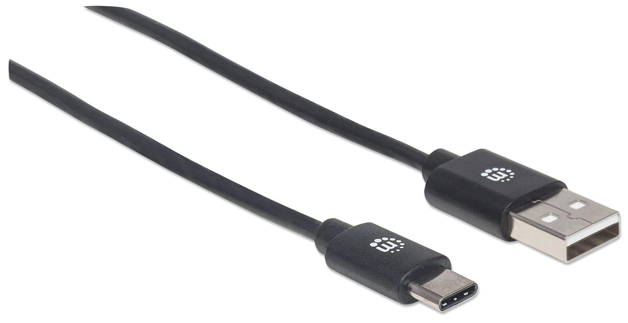 StarTech MANHATTAN USB 2.0, Type-A Male to Type-C Male, 480 Mbps, 0,5 m, Juodas, 354912