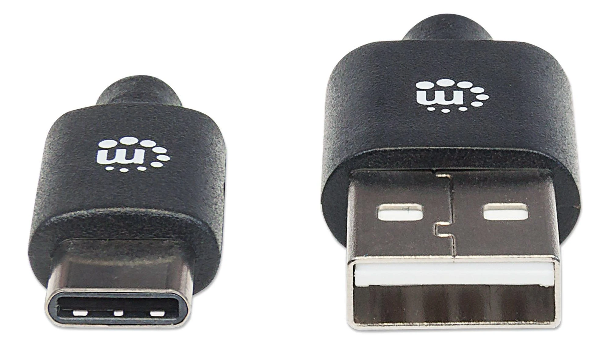 StarTech MANHATTAN USB 2.0, Type-A Male to Type-C Male, 480 Mbps, 0,5 m, Juodas, 354912