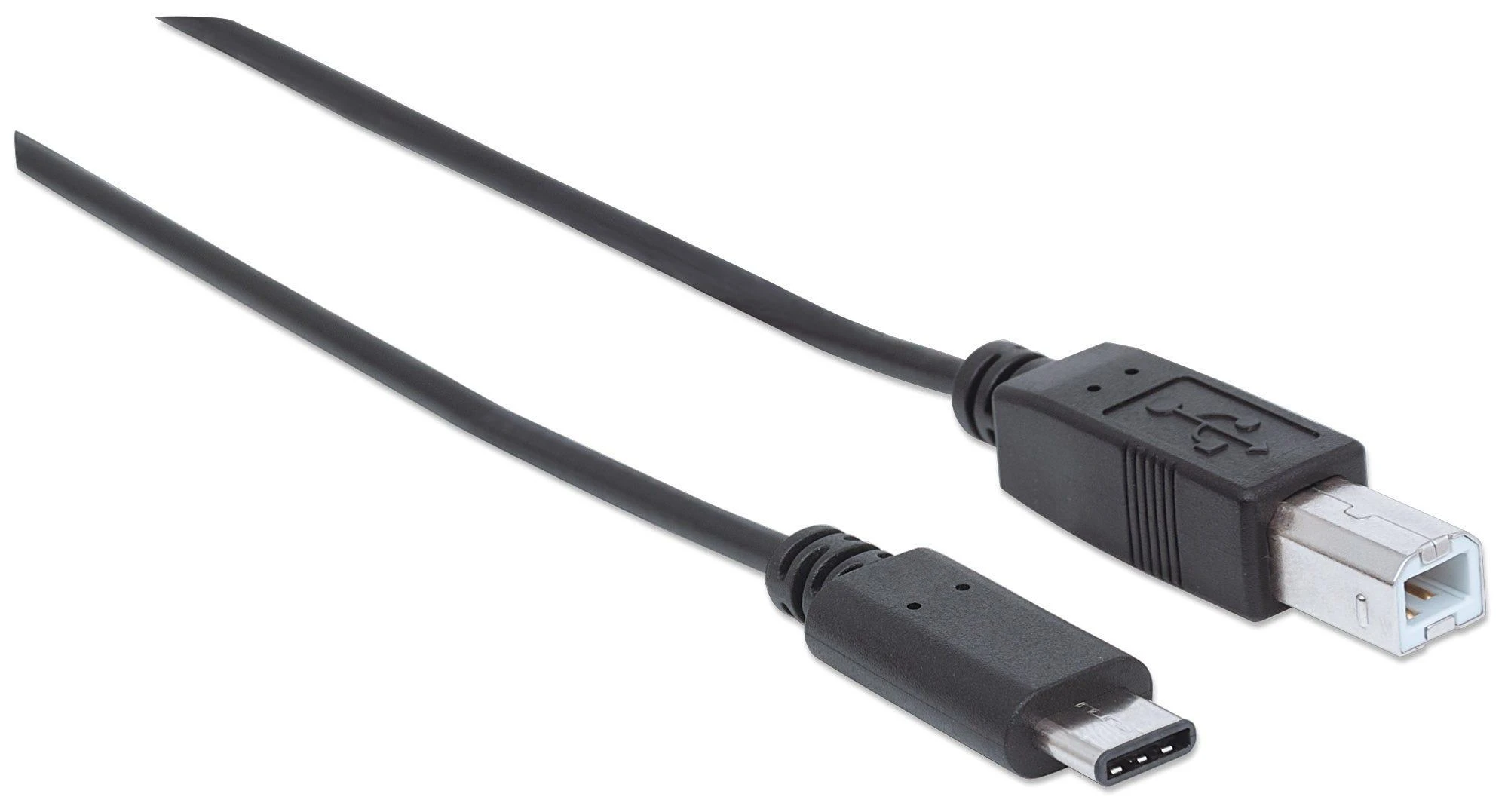 StarTech Manhattan Hi-Speed USB Type-C kabelis C Male / B Male, 2,0 m, Juodas, 354950