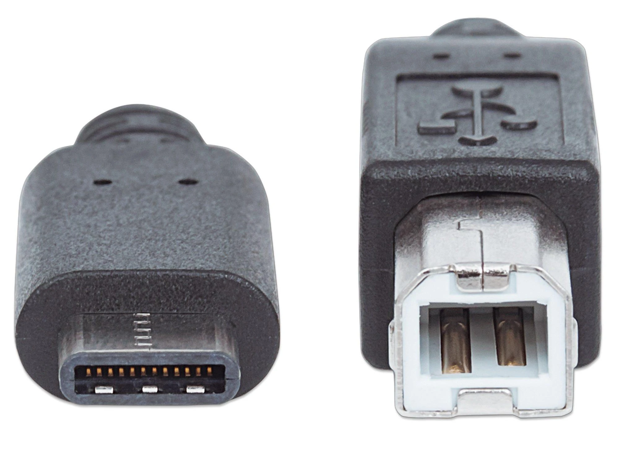 StarTech Manhattan Hi-Speed USB Type-C kabelis C Male / B Male, 2,0 m, Juodas, 354950