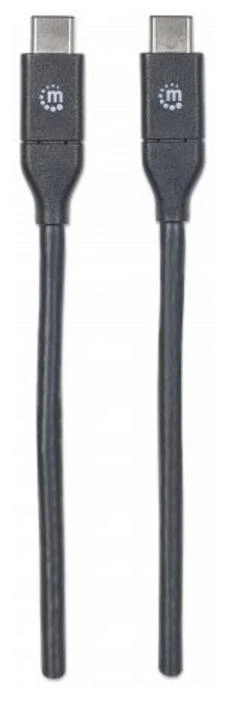 Kabelis USB Manhattan USB-C - USB-C 1 m Juodas (353526)