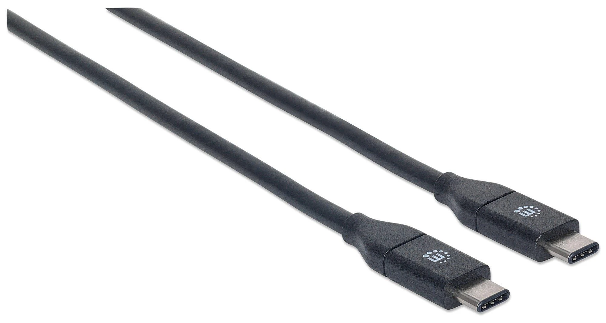 Kabelis USB Manhattan USB-C - USB-C 1 m Juodas (353526)