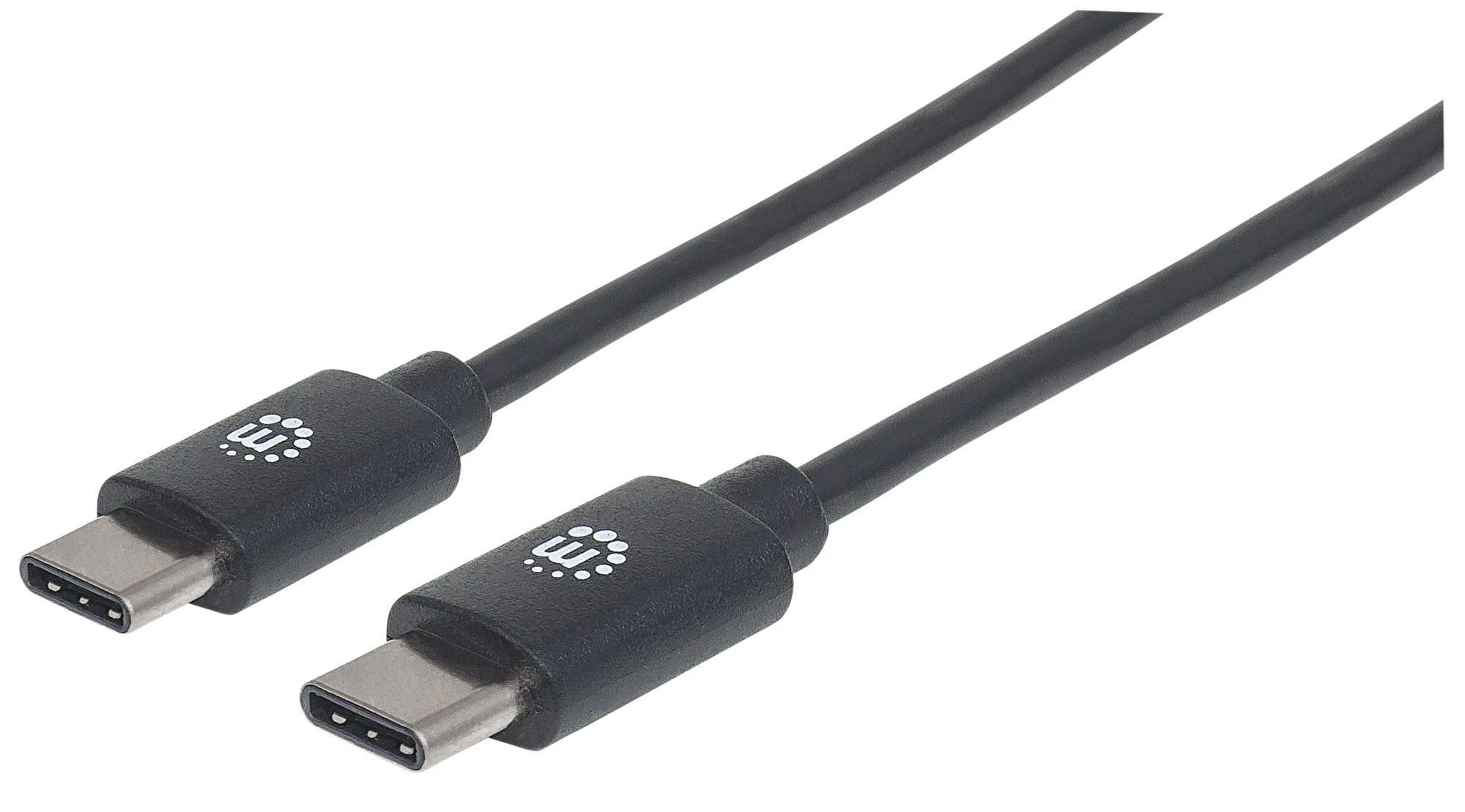 Kabelis USB Manhattan USB-C - USB-C 0.5 m Juodas (354868)