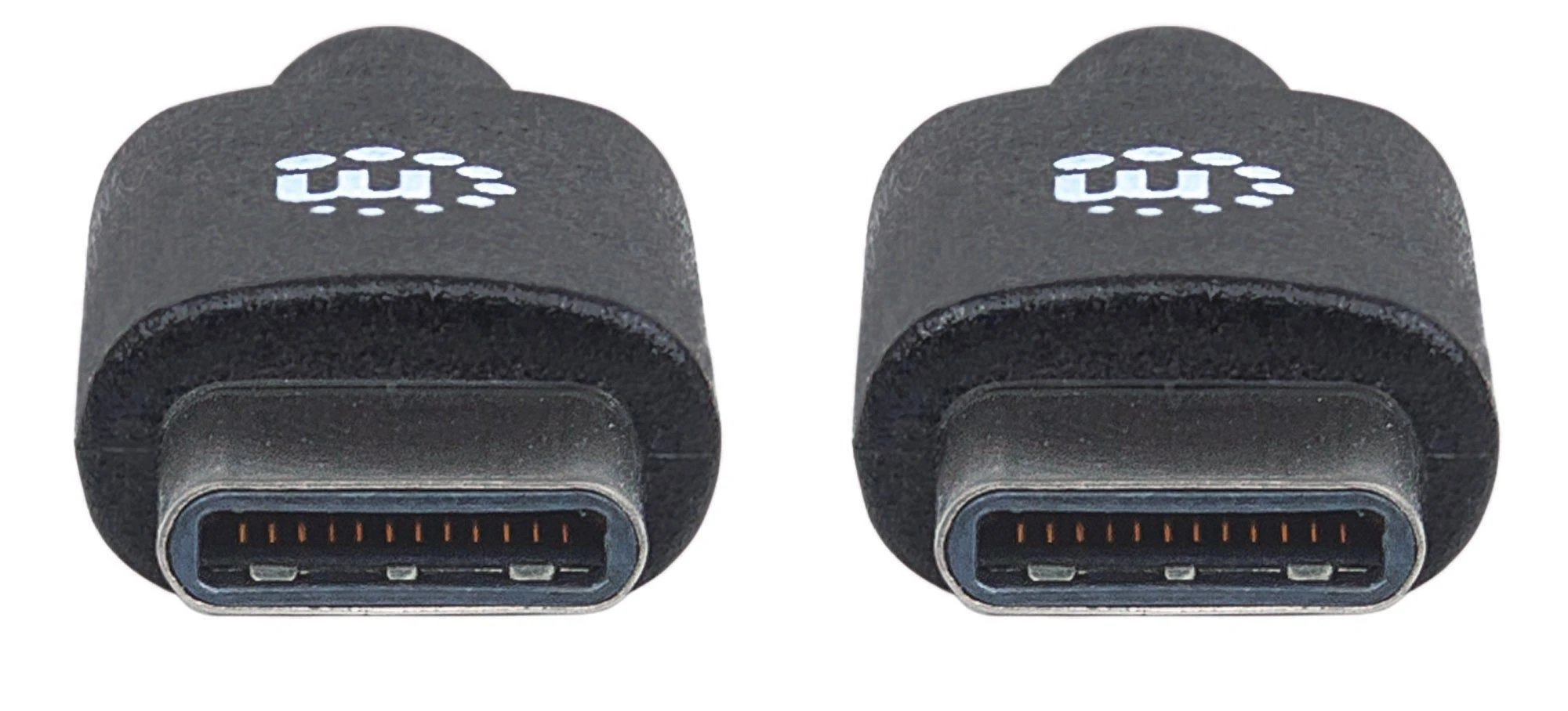 Kabelis USB Manhattan USB-C - USB-C 0.5 m Juodas (354868)