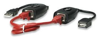 Manhattan 179300 kabelių sąsaja / invertavimo adapteris USB A & RJ-45 Juoda