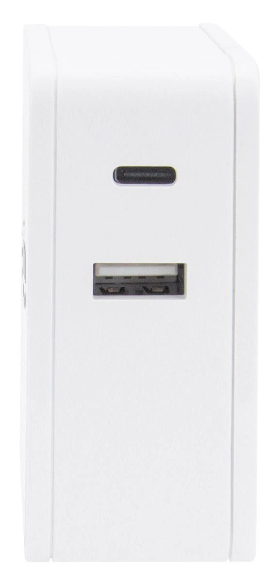 Manhattan kroviklis USB-C 5-20V iki 45W, USB-A 5V iki 2.4A baltas