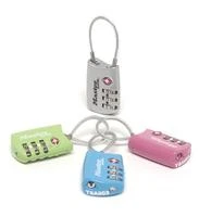 Master Lock Pagrindinis užraktas, kombinuotas bagažo užraktas, spalvų asorti TSA 4688EURD
