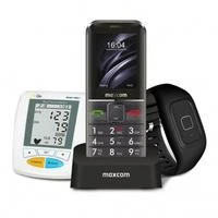 „Maxcom Comfort MM735“ su įkrovimo stotele + SOS apyranke juodos spalvos