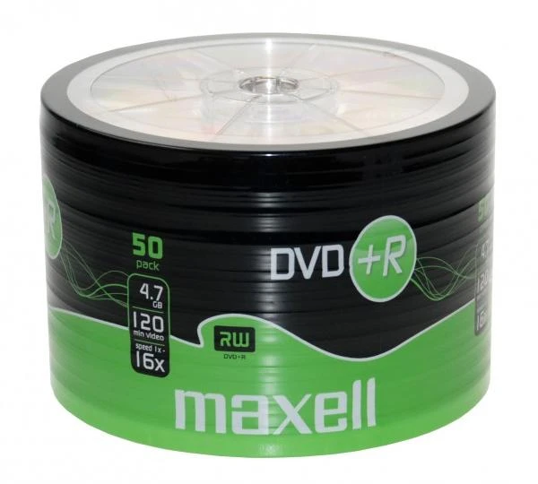 DVD Diskai - Maxell DVD+R 4.7GB 16x Ritinėlis 50 vnt.