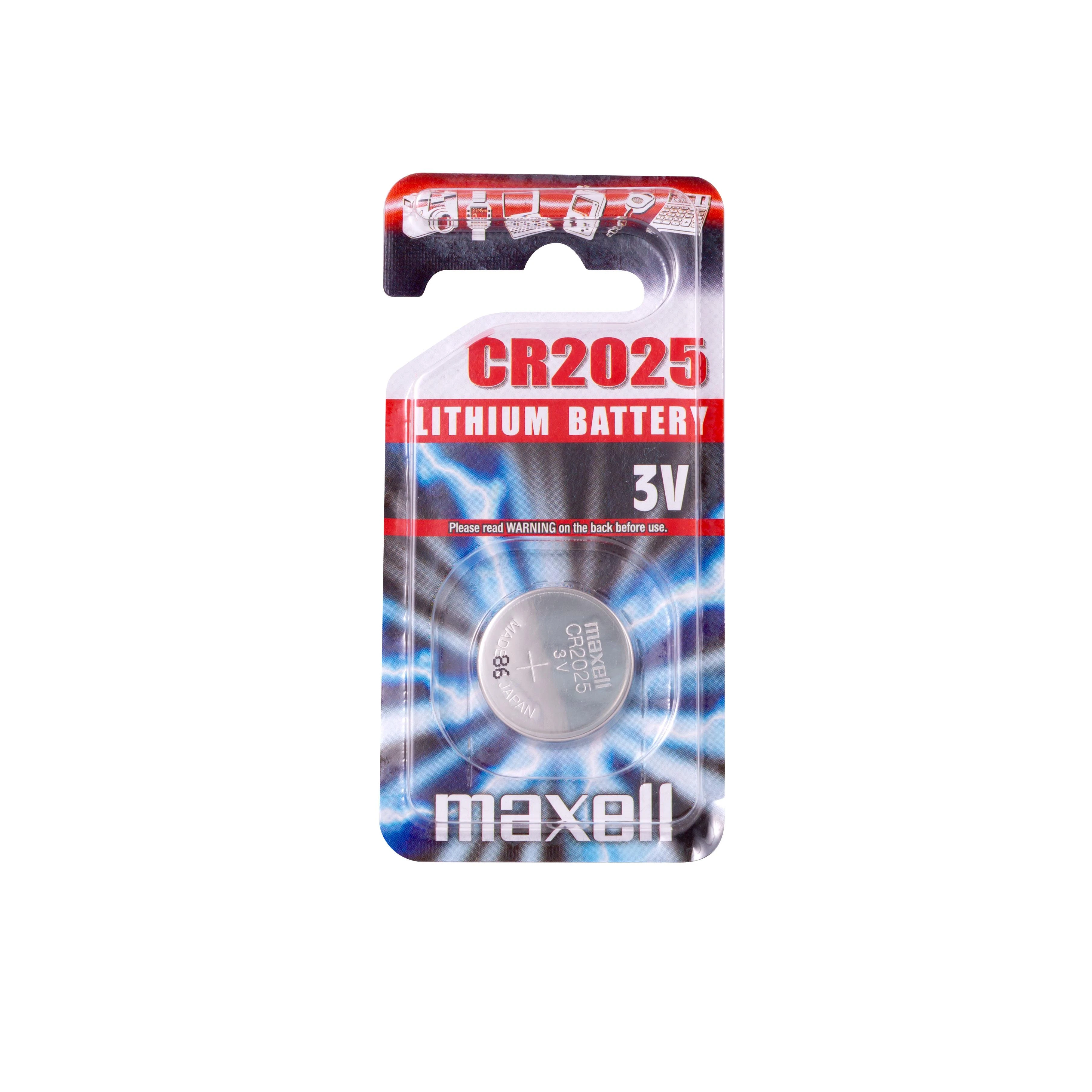 Maxell CR2025 3V monetos tipo elementas pakuotėje