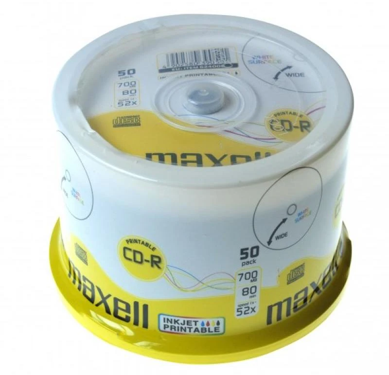 CD Diskai - Maxell 52x 80/700MB 50 Vnt.