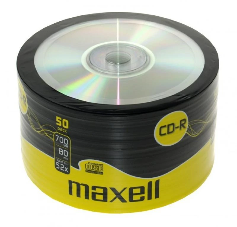 CD-R diskai MAXELL, 700MB, 52X, 80min., 50 vnt.