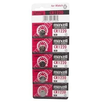 Maxell CR1220 ličio baterijos, 5 vnt. pakuotė