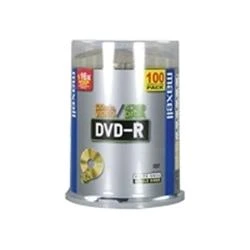 DVD-R diskai MAXELL, 4,7 GB, 16X, 120 min., 100 vnt., rietuvėje