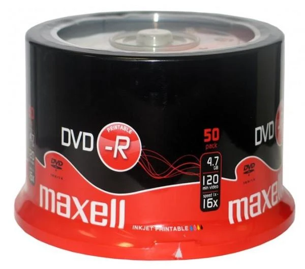 Maxell DVD-R 4,7 GB 16x50 vienetų (275701.40)