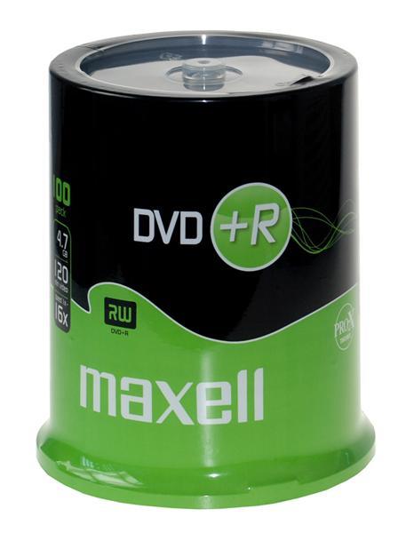 Maxell DVD + R 4,7 GB 16x100 vienetų (275641.30.GB)