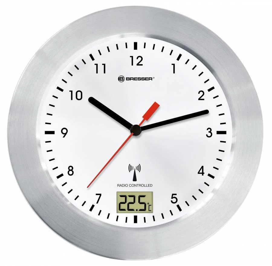 Bresser MyTime Bath radijo bangomis valdomas laikrodis (Baltas)