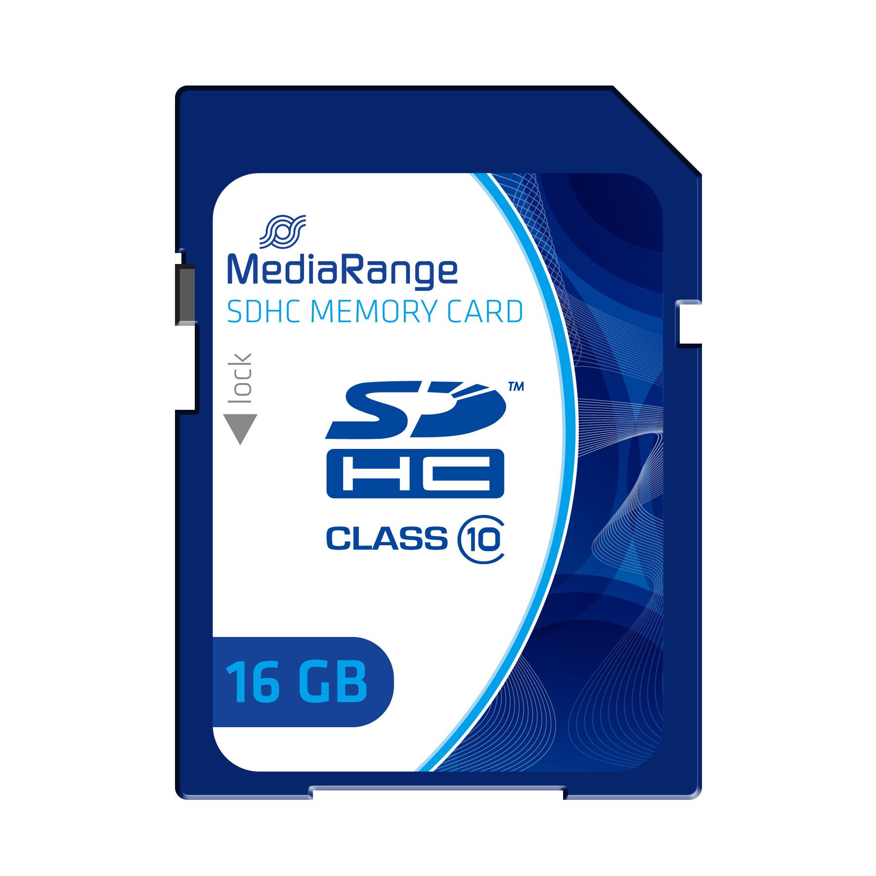 Atminties kortelė Karta MediaRange MR963 SDHC 16 GB Class 10 (MR963)