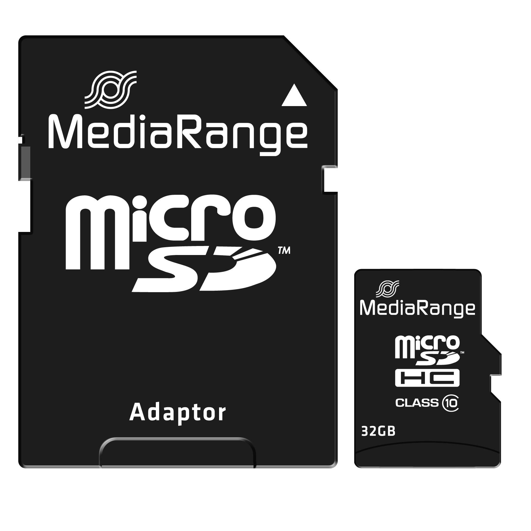 Atminties kortelė Karta MediaRange Micro SDHC 32 GB Class 10 UHS-I (MR959)
