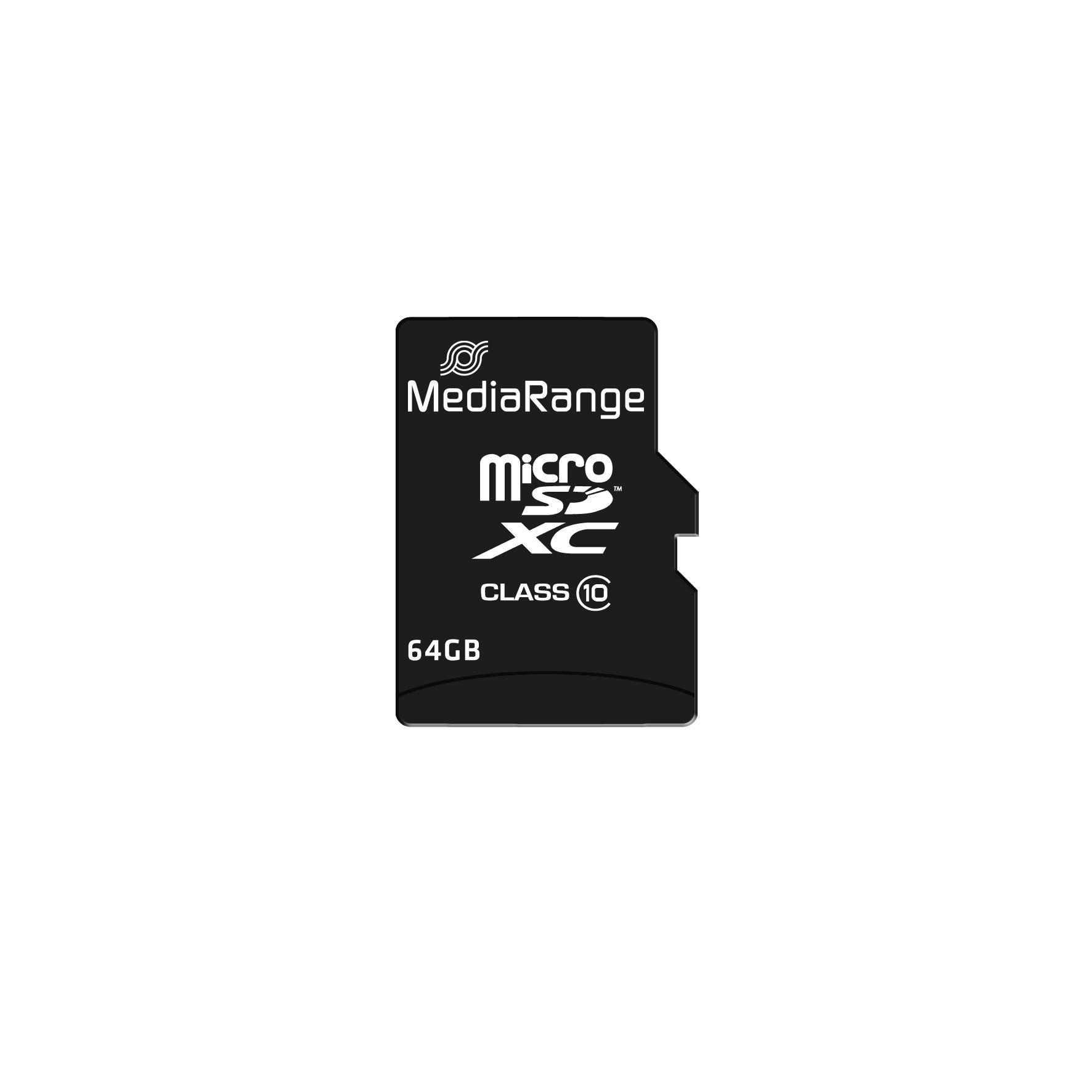 Atminties kortelė MediaRange SD MicroSD Card 64GB SD CL.10 inkl. Adapteris