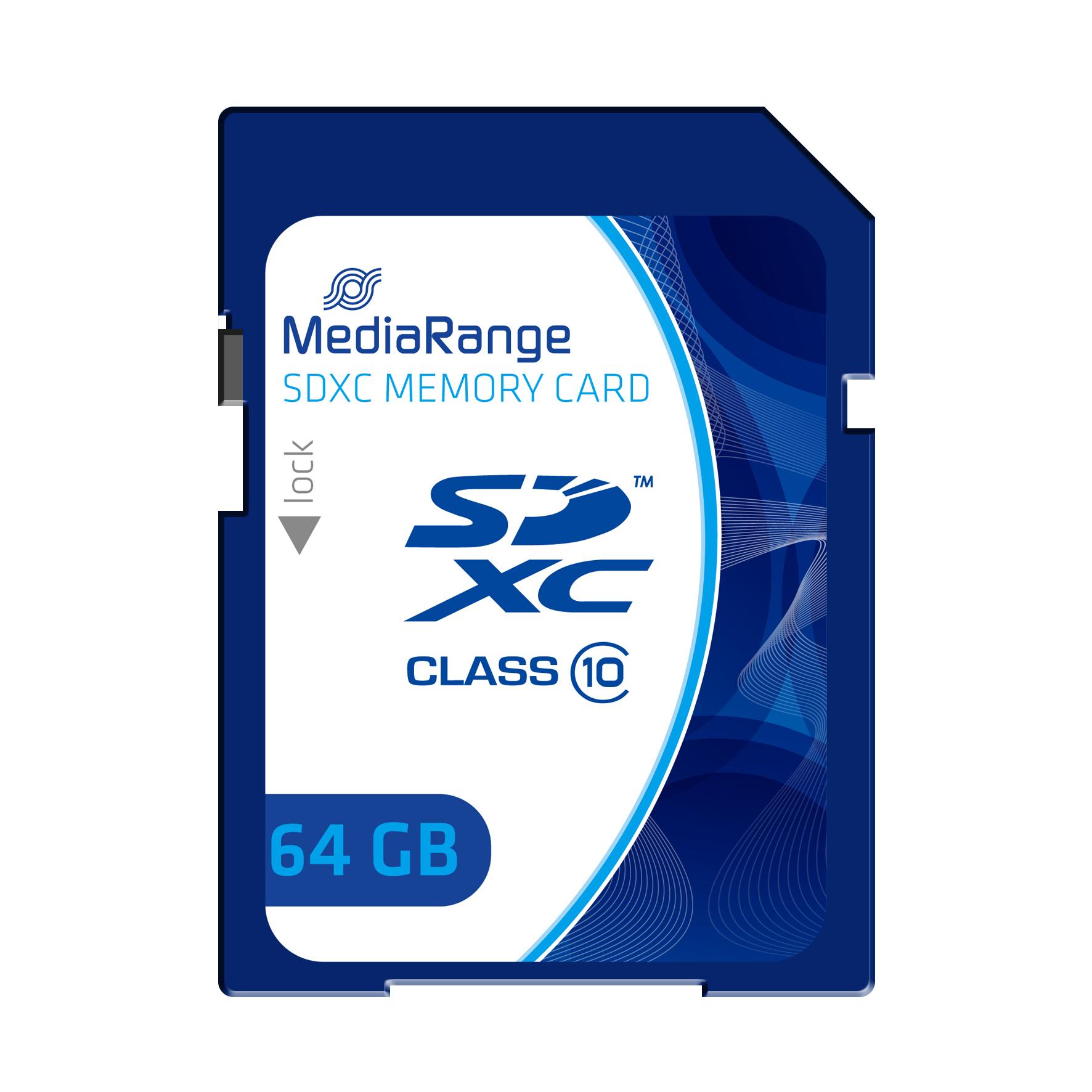 Atminties kortelė MediaRange SDHC 64GB Class10