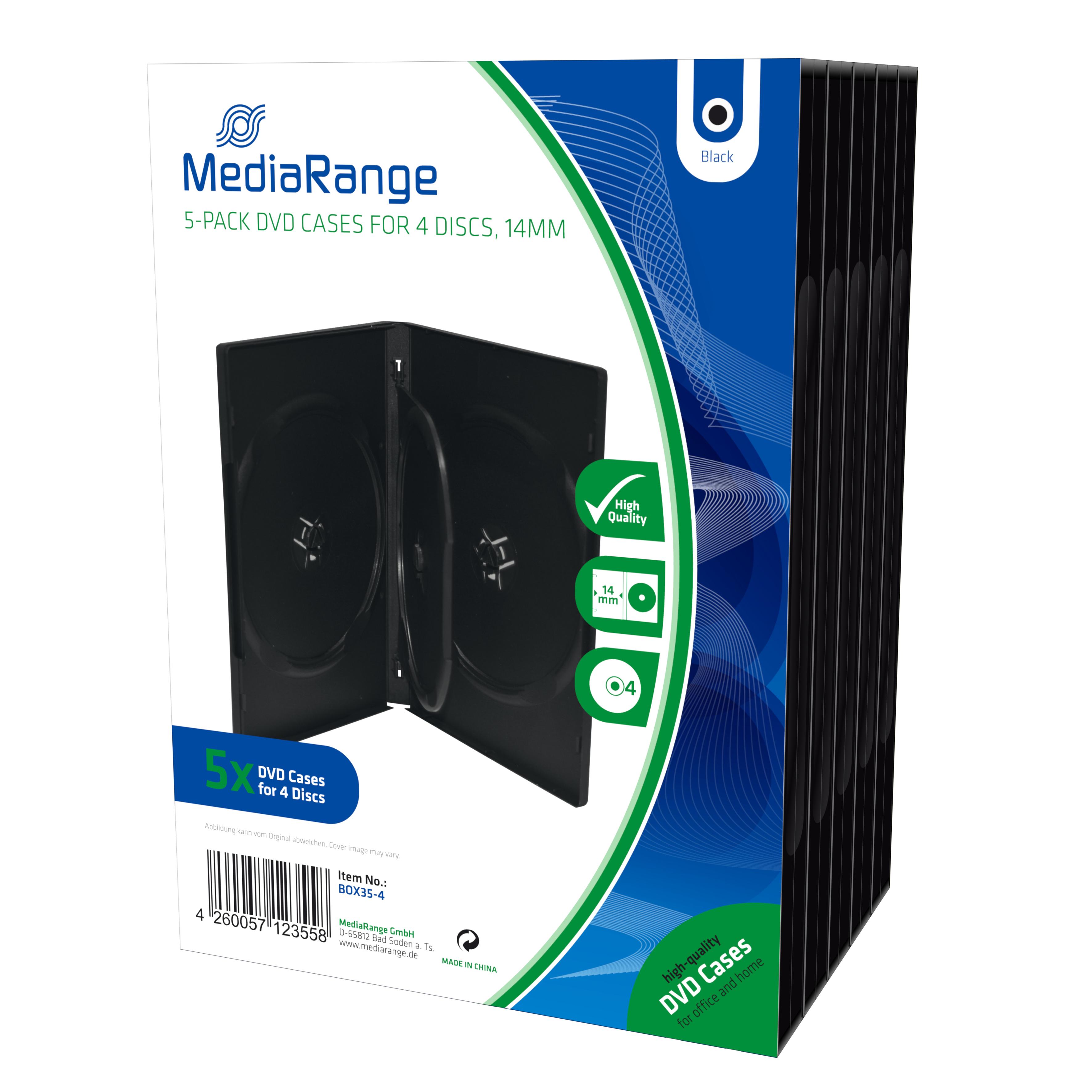 Mediarange 4er DVD Box (BOX35-4)