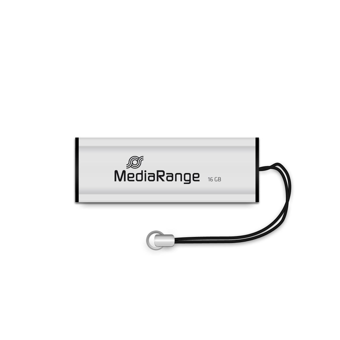 STICK 16GB USB 3.2 MEDIARANGE MR915 USB Type-A Micro-USB Dia - Juodas - Sidabrinė