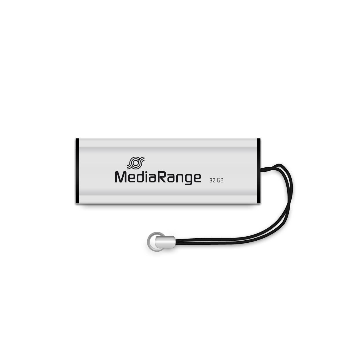 STICK 32GB USB 3.2 MEDIARANGE MR916 USB Typ-A - Dia - Juodas - Sidabrinė