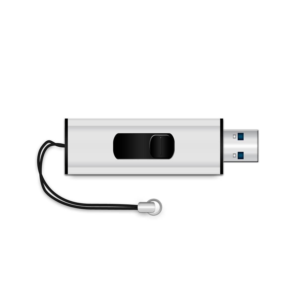 STICK 128GB USB 3.2 MEDIARANGE MR918 USB Type-A Micro-USB - Dia - Juodas - Sidabrinė