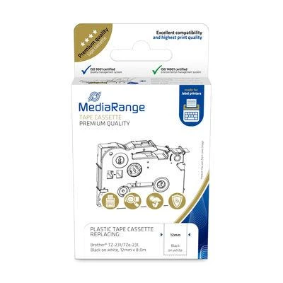 MediaRange MediaRange juosta apytiksl. Brother TZ-231/TZe-231 12mmx8m juoda