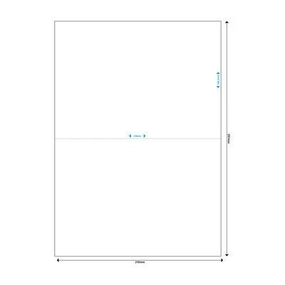 MediaRange Baltos etiketės 210x148,5 mm 100 vnt (MRINK141)