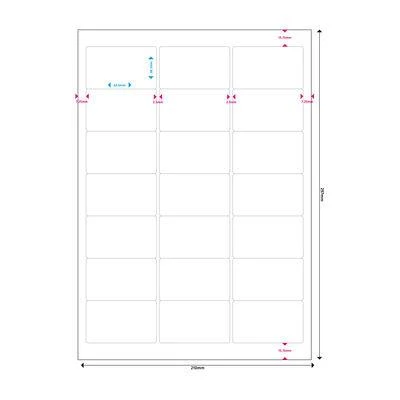 MediaRange Etykiety balta 63,5x38,1mm 1050 vnt (MRINK148)