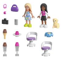 Mattel Mega Bloks Barbie Blocks kabrioleto rinkinys ir ledų stovas HPN78