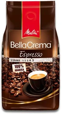 MELITTA BellaCrema Espresso 1kg. Kavos pupelės