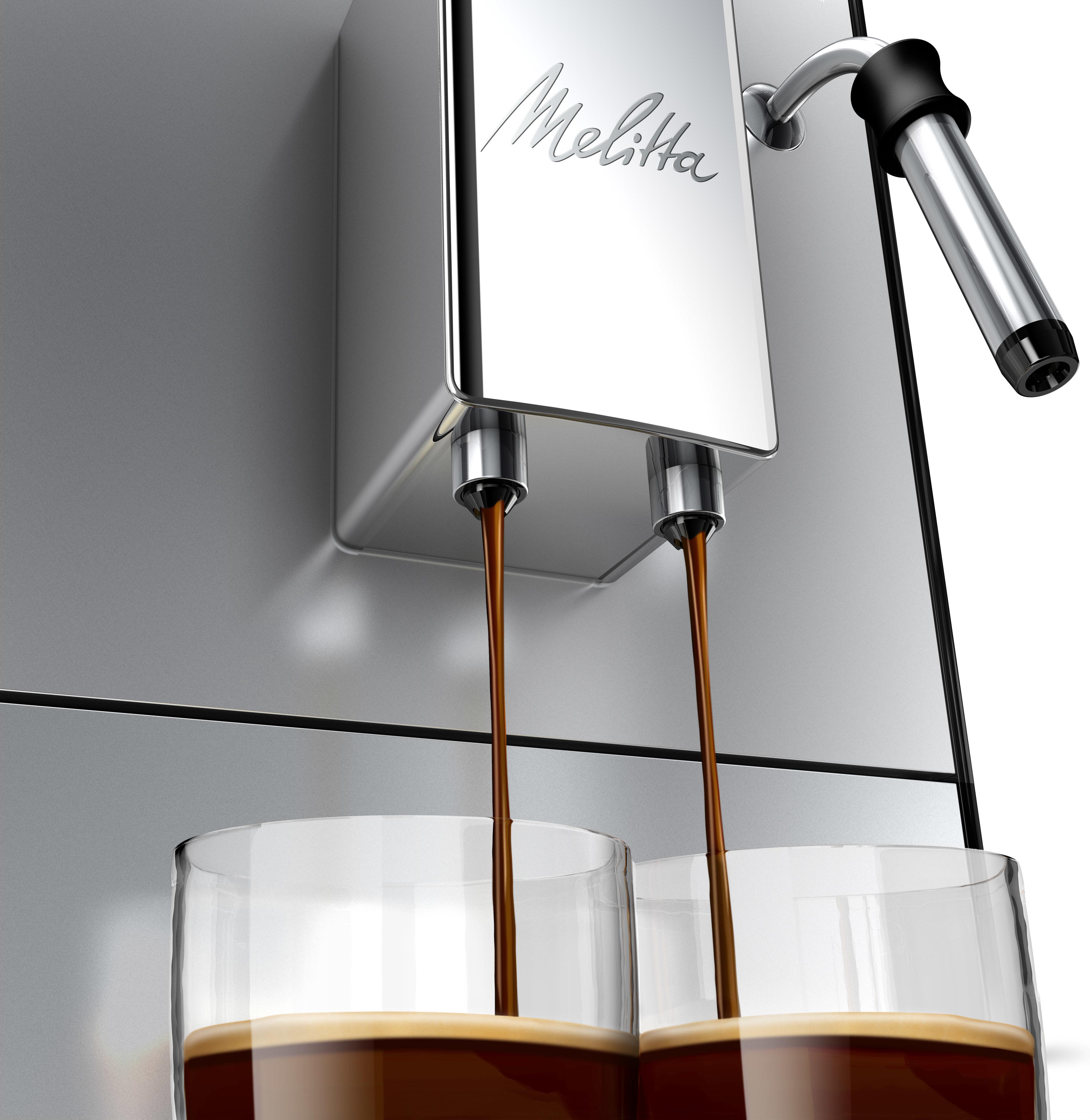 Kavos aparatas Melitta E953-102 Solo&Milk sidabro