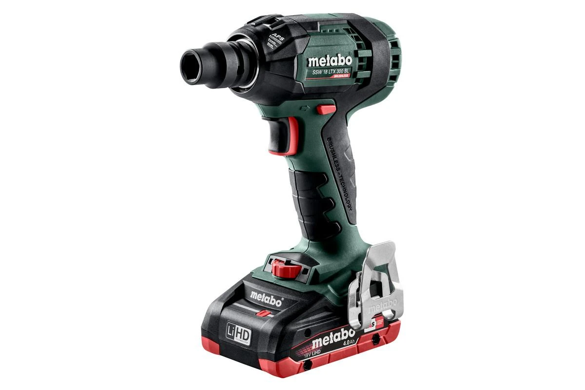 Aku.smūginis veržliasukis SSW 18 LTX 300 BL, 2x4,0 LiHD, Metabo
