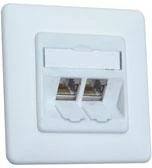 METZ CONNECT E-DAT modulis 2 prievadas UP Cat.6A, grynai baltas