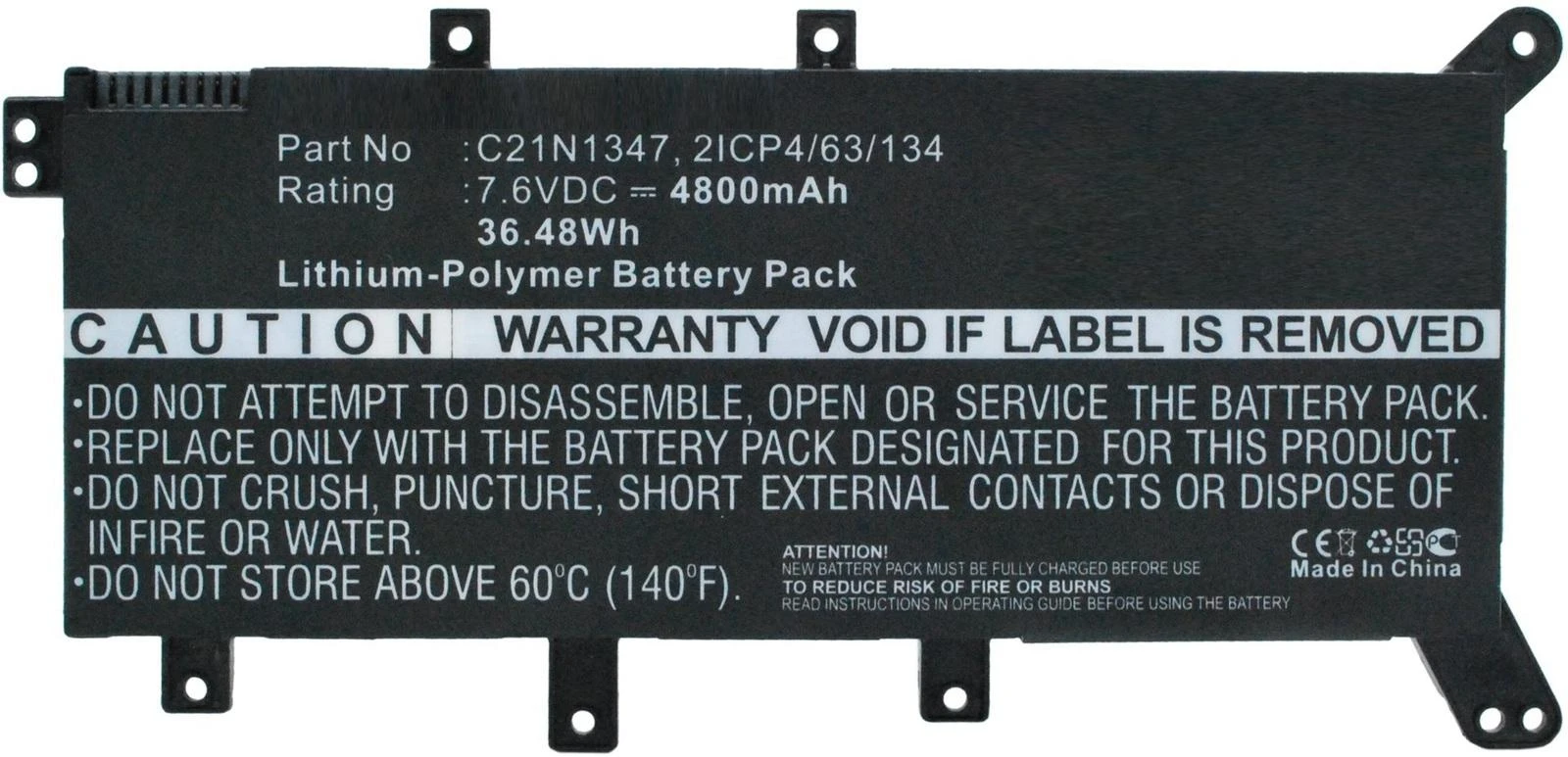 Coreparts Bateria MicroBattery Nešiojamas kompiuteris Baterija for Asus