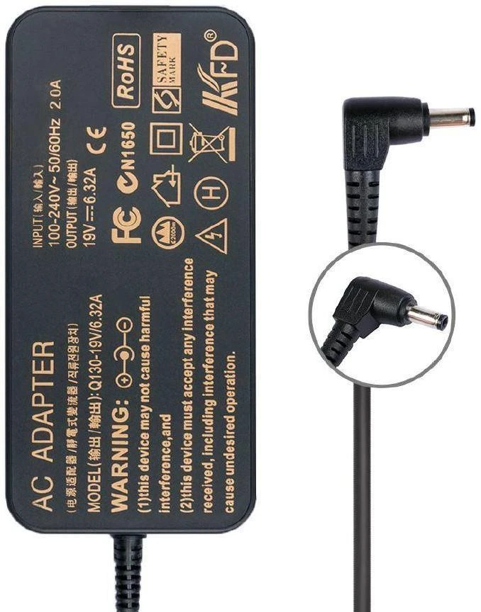 Asus 120W įkroviklio blokas su L formos jungtimi