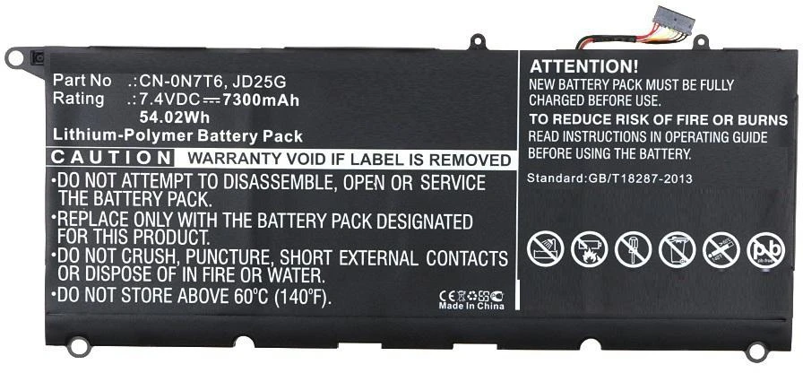 Coreparts „Dell“ 40 Wh 7,4 V 5400 mAh akumuliatorius