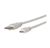 Kabelis USB MicroConnect USB-A - microUSB 3 m Baltas (USBABMICRO3G)