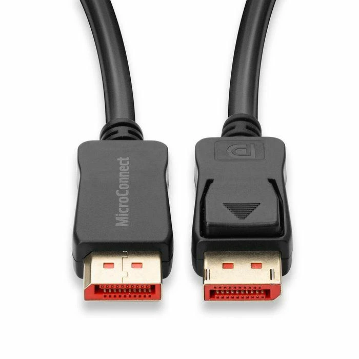 DisplayPort kabelio jungtys su raudonu kontaktu