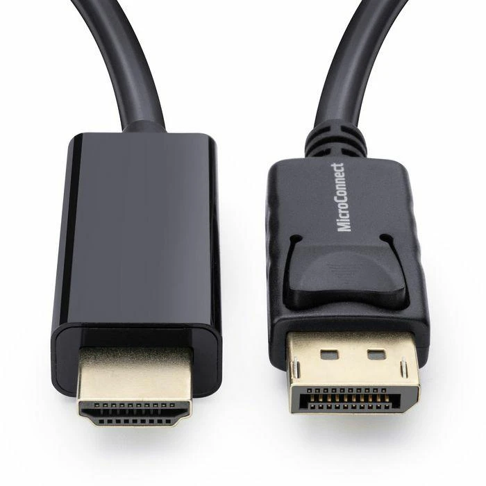 Kabelis MicroConnect DisplayPort – HDMI 3m juoda (DisplayPort 1.2–HDMI kabelis)