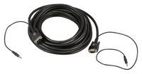 Kabelis MicroConnect D-Sub (VGA) - D-Sub (VGA) + Jack 3.5mm 10m juoda (MONGG10BMJ)