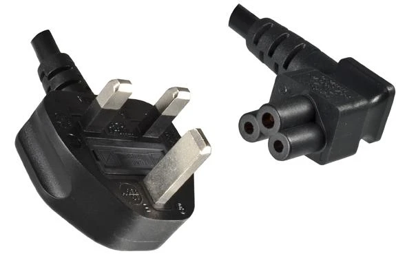 MicroConnect UK - C5 1,8 m juodas maitinimo laidas (PE090818A)