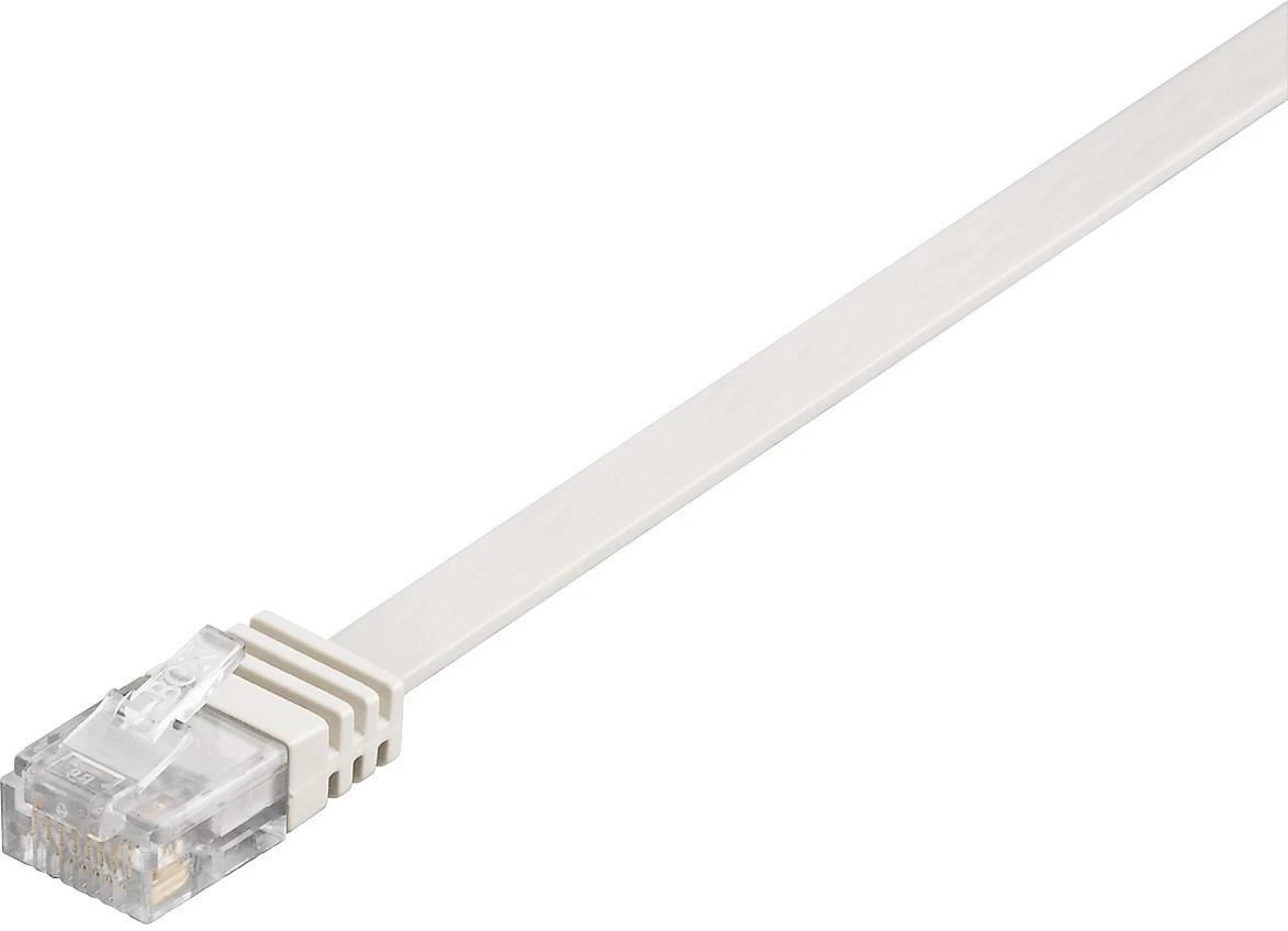 MicroConnect RJ-45 / RJ-45 kat.6 U / UTP Baltas 15m (V-UTP615W-FLAT)