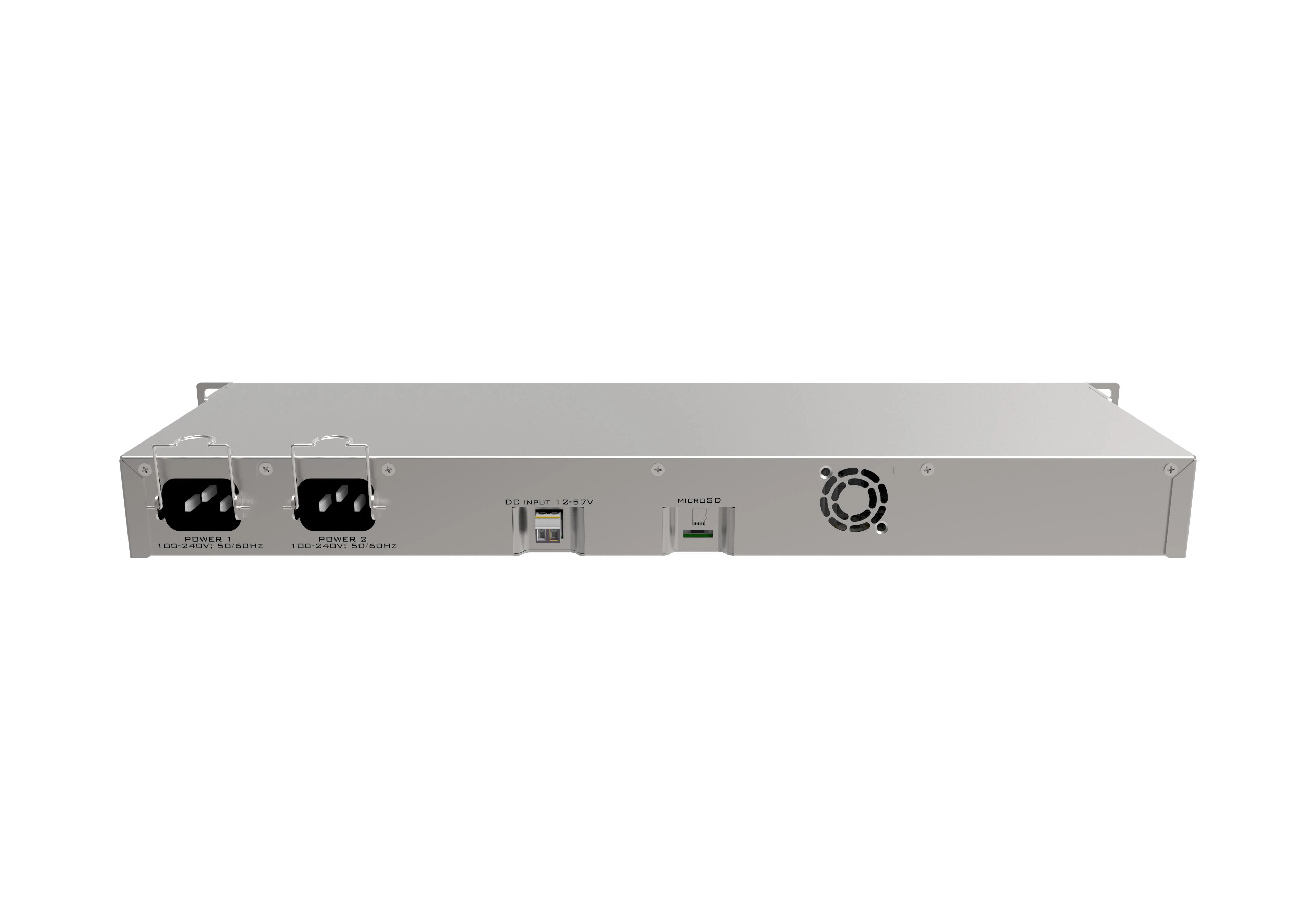 Šakotuvas „MikroTik“ laidinio Ethernet maršrutizatorius RB1100AHx4 „Dude Edition“, 1U montuojamas ant stovo, keturių branduolių 1,4 GHz procesorius, 1 GB RAM, 128 MB, 60 GB M.2 SSD diskas įtrauktas, 13 gigabitų LAN, 1 nuoseklusis konsolės prievadas RS232, 2 SATA3 jungtys, 2 M.2 lizdai, PCB temperatūros ir įtampos monitorius (CAPsMAN, įrenginių monitorius, rodo istorinius duomenis, gali rašyti pranešimus), IP20, RouterOS L6 | MikroTik | Laidinio Ethernet maršrutizatorius | RB1100AHx4 „Dude Edition“ | Nėra „Wi-Fi“ | 10/100/1000 Mbit/s | Ethernet LAN (RJ-45) jungtys 13 | Tinklo palaikymas: ne | MU-MiMO: ne | Nėra mobiliojo plačiajuosčio ryšio | 12 mėn.