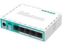 Šakotuvas MIKROTIK MT RB750r2 MikroTik hEX lite RouterOS L4 64MB RAM, 5xLAN, Soho Maršrutizatorius, PoE in, plastikas case