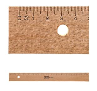 Möbius Ruppert Möbius+Ruppert M+R Linijka Drewno 30cm Buk Kasetė metalowy 10 vnt